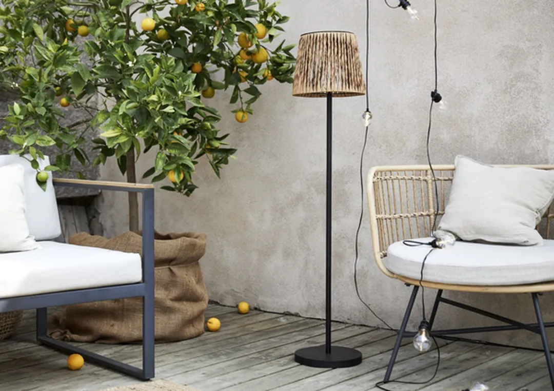 Star Trading Cesta Solarlamp - 127cm - Bruin - Warm wit
