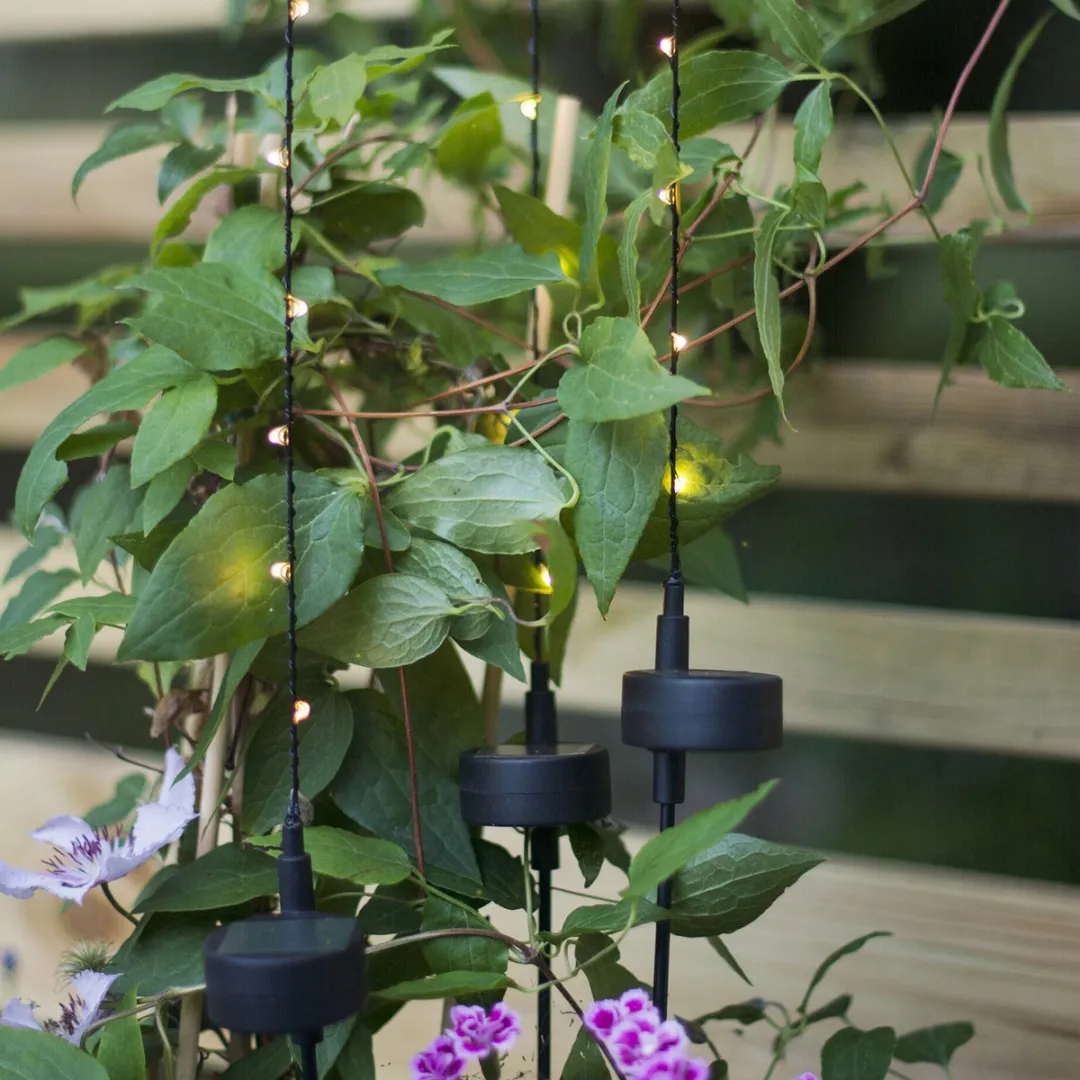 Star Trading Solar Tuinspikes Flexy - 3 Stuks - 80cm - Zwart