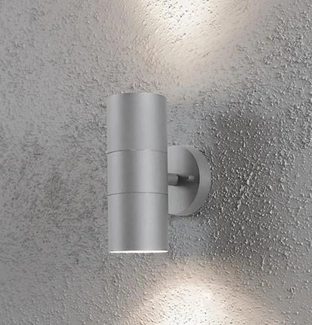 Konstsmide Modena Wandspot Twin XL 20cm GU10 - Aluminium