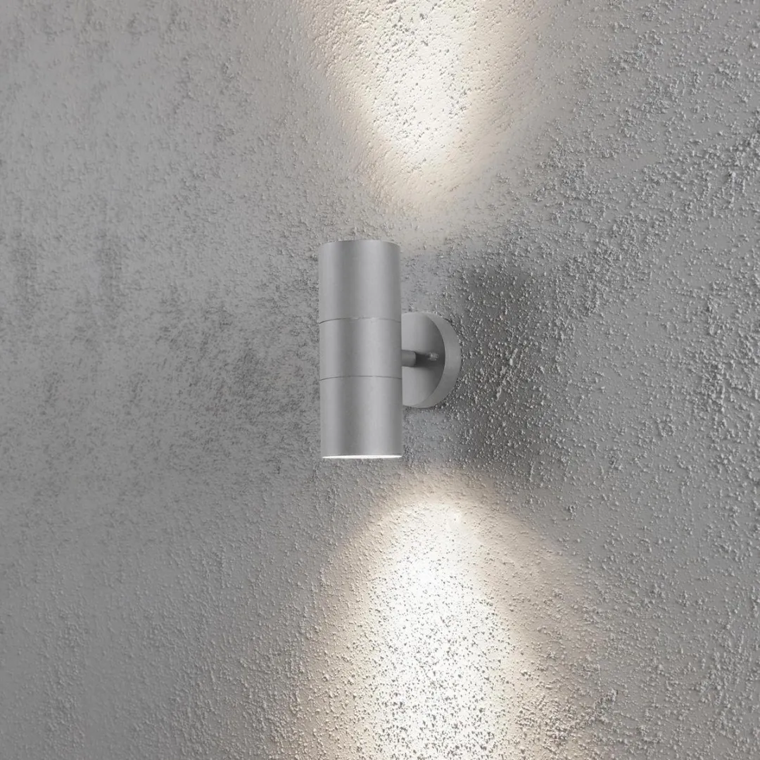 Konstsmide Modena Wandspot Twin XL 20cm GU10 - Aluminium
