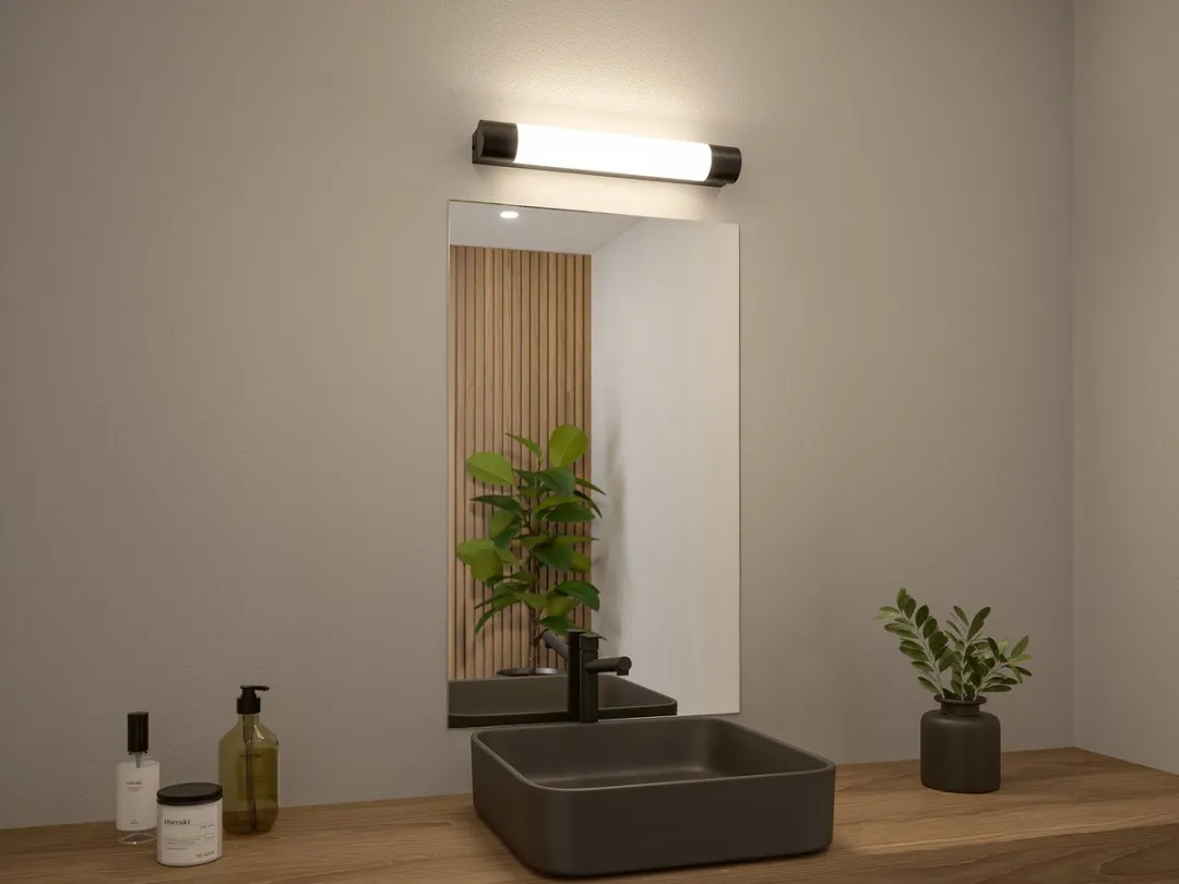 Paulmann Selection Bathroom LED-spiegellamp Orgon IP44 - 600lm 3000K - Zwart