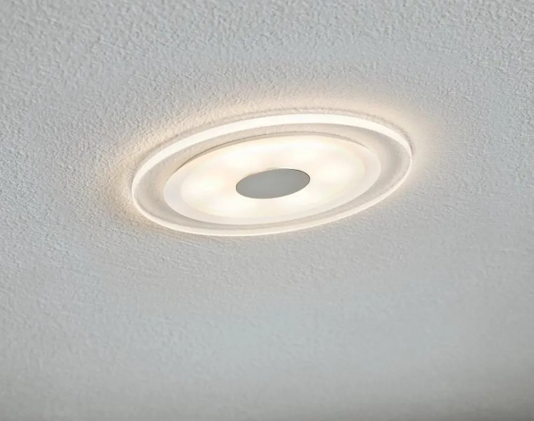 Paulmann Whirl LED-inbouwlamp Basisset 3x4,9W 180lm 3000K - 12cm - Alu gedraaid/Satijn