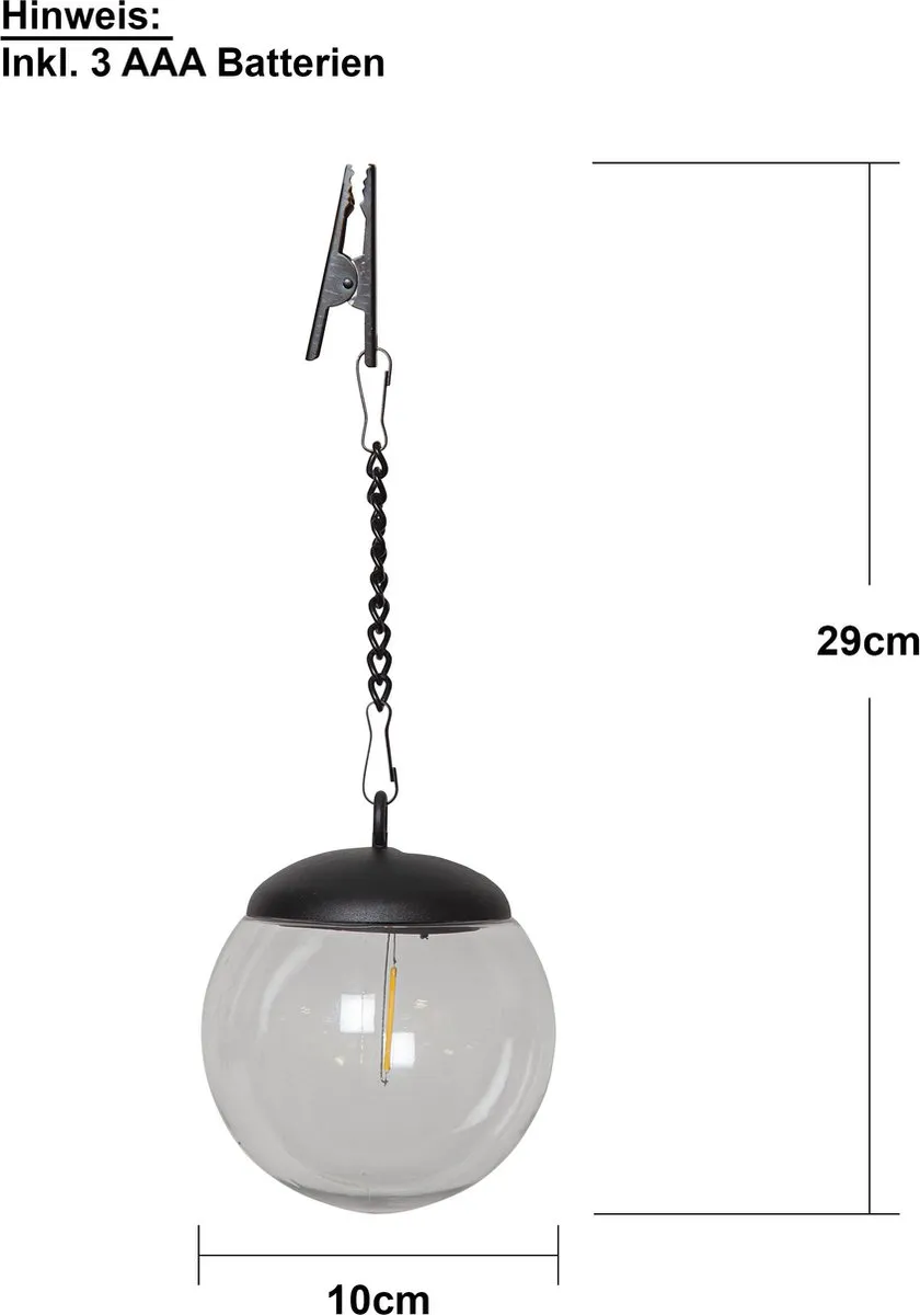 Star Trading Hanglamp Zonne-energie Set 3 Stuks - Transparant