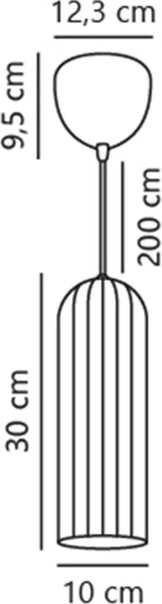 Nordlux Miella Hanglamp E27 - Opaal wit - Ø10cm