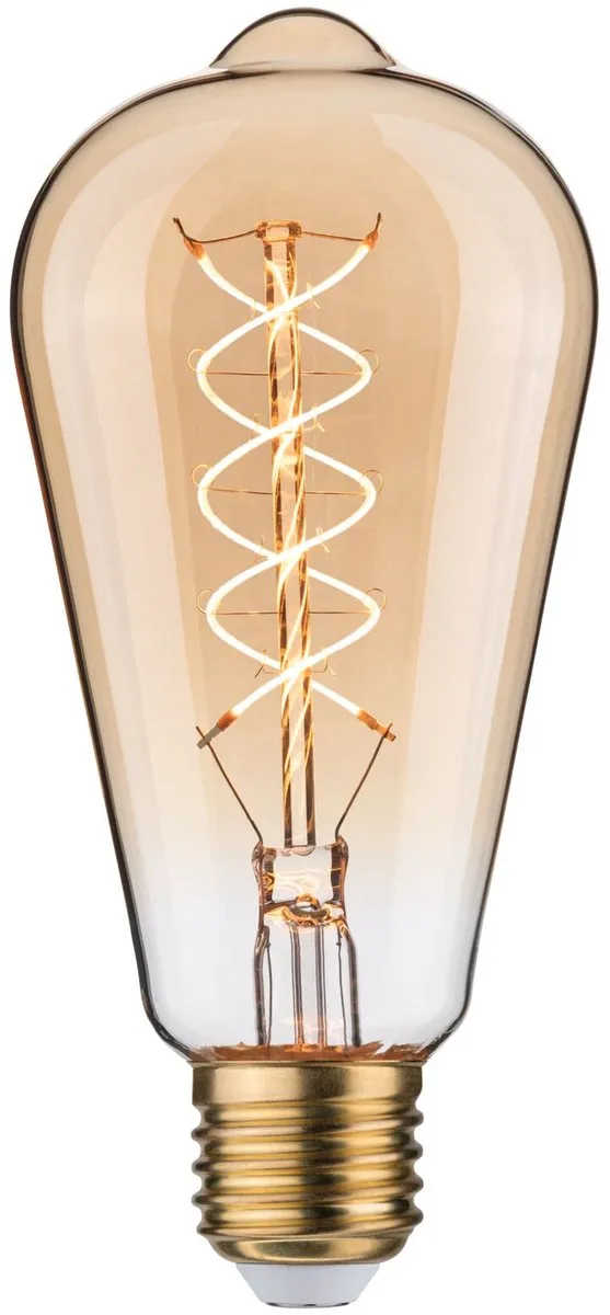 Paulmann Rustic Shine LED-kolf E27 300lm 4,2W 1800K - Goud