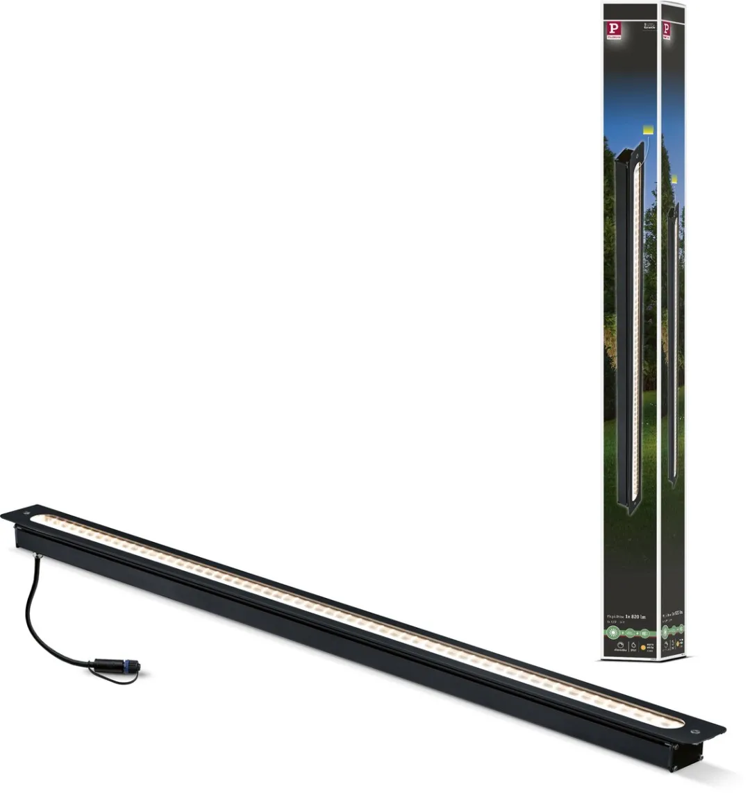 Paulmann Plug & Shine LED Grondinbouwlamp 8W 3000K - Antraciet