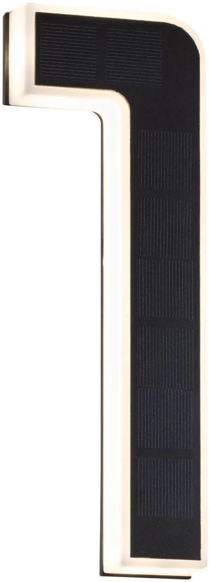 Paulmann Solar LED Huisnummerverlichting 6lm IP44 - Zwart