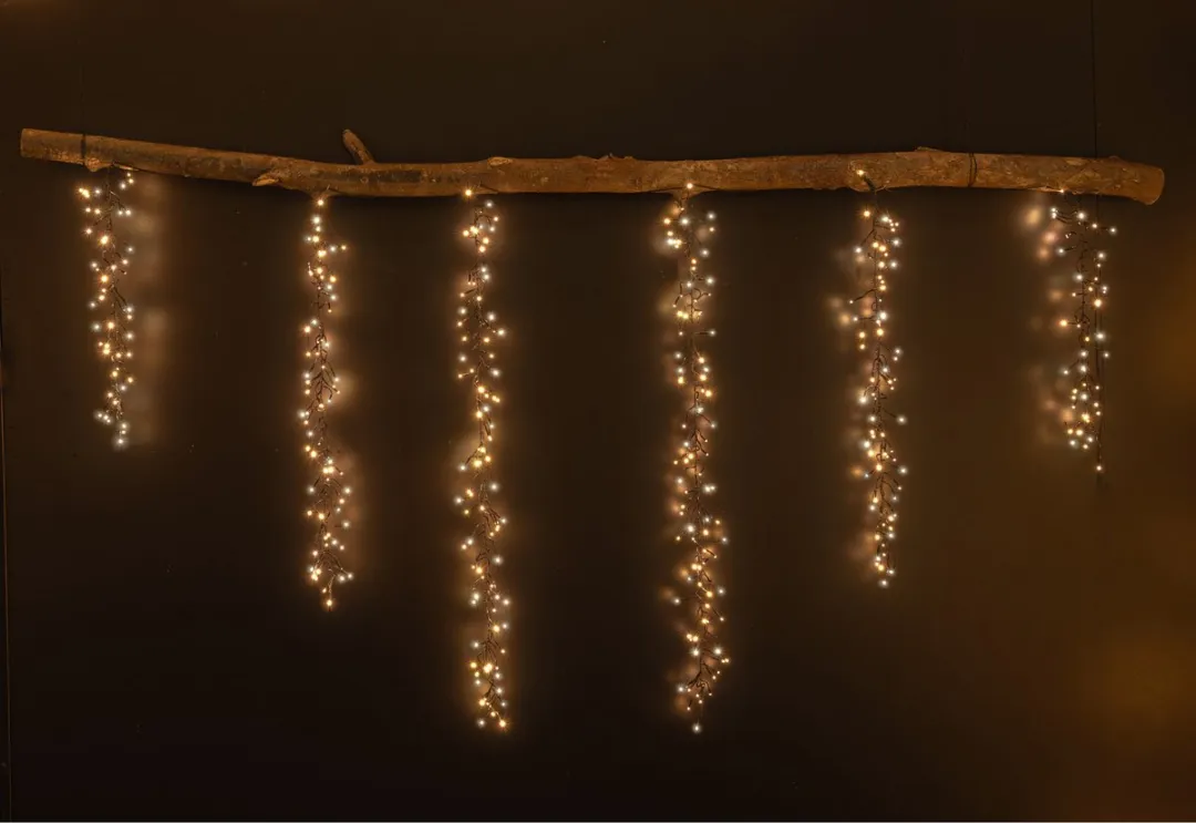 Anna's Collection Cascade Clusterverlichting 1032 LED - 750cm - Warm Wit