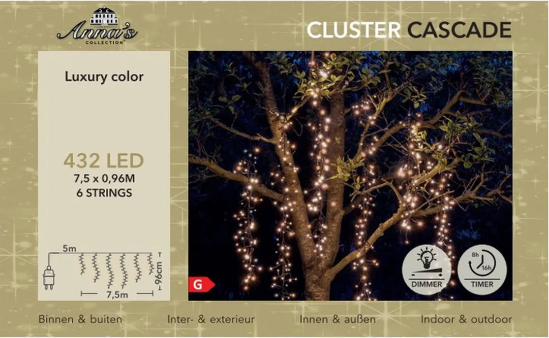 Anna's Collection Cascade Clusterverlichting 1032 LED