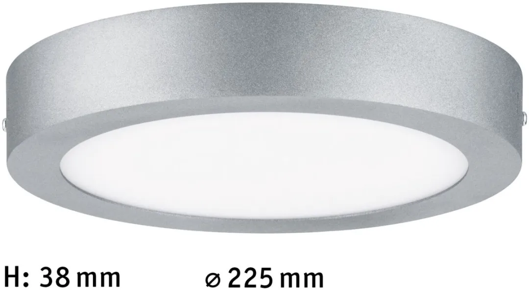 Paulmann LED-paneel Lunar Rond 225mm 12,5W - 1140lm - Chroom mat