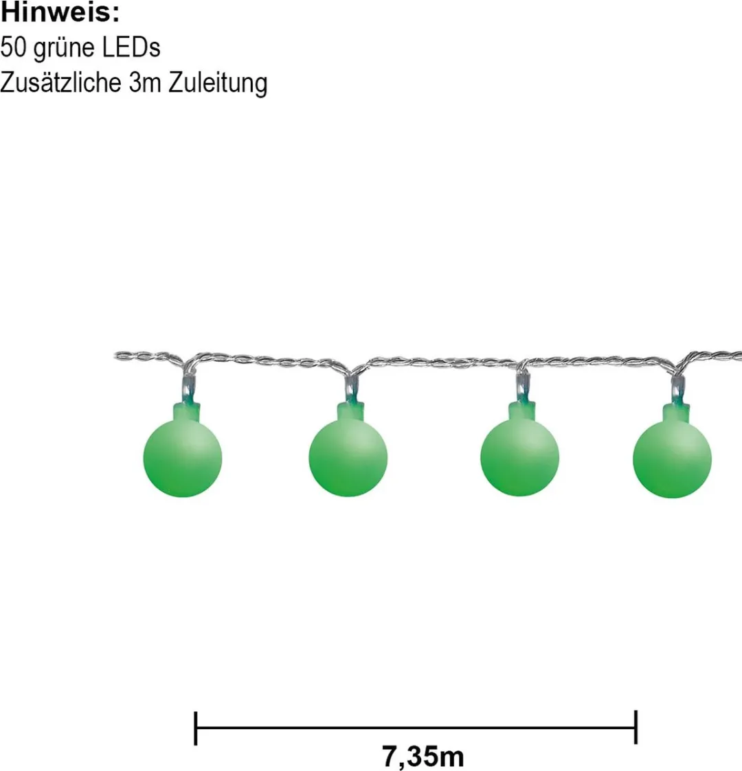 Star Trading Sprookjesverlichting Berry 50 LED - 7,35m - Groen