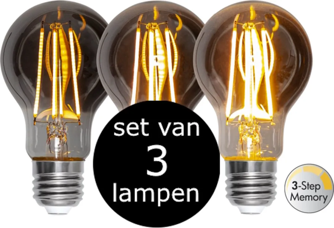 Star Trading Standaard Bol E27 3.9W Rookglas