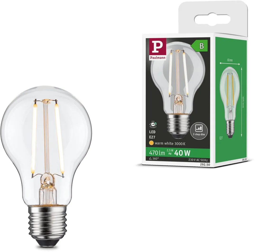 Paulmann Eco-Line LED-gloeilamp E27 2,5W 470lm 3000K