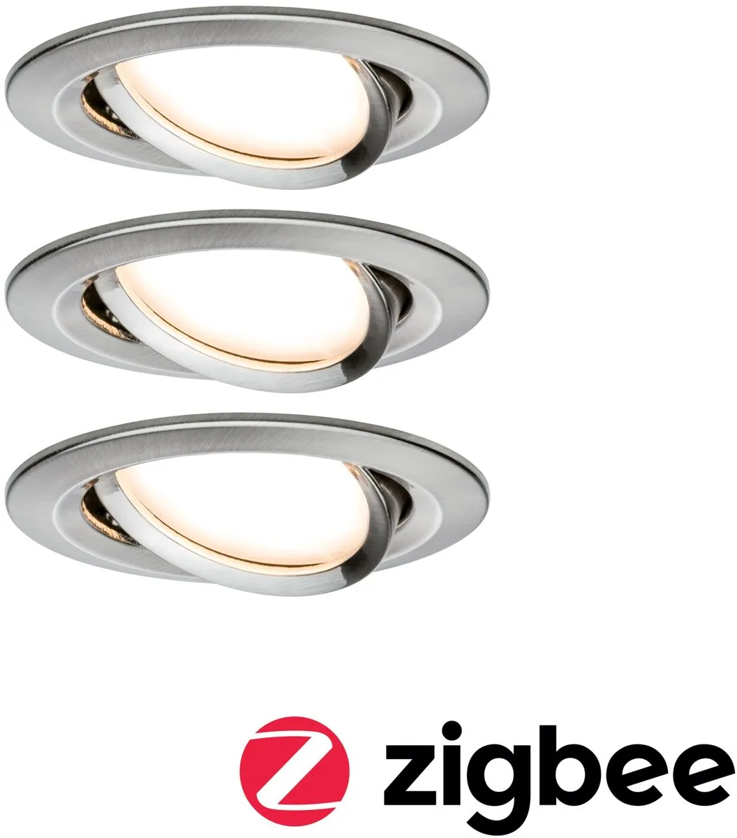 Paulmann Zigbee Nova Coin LED-inbouwlamp 3x6W 470lm 2700K