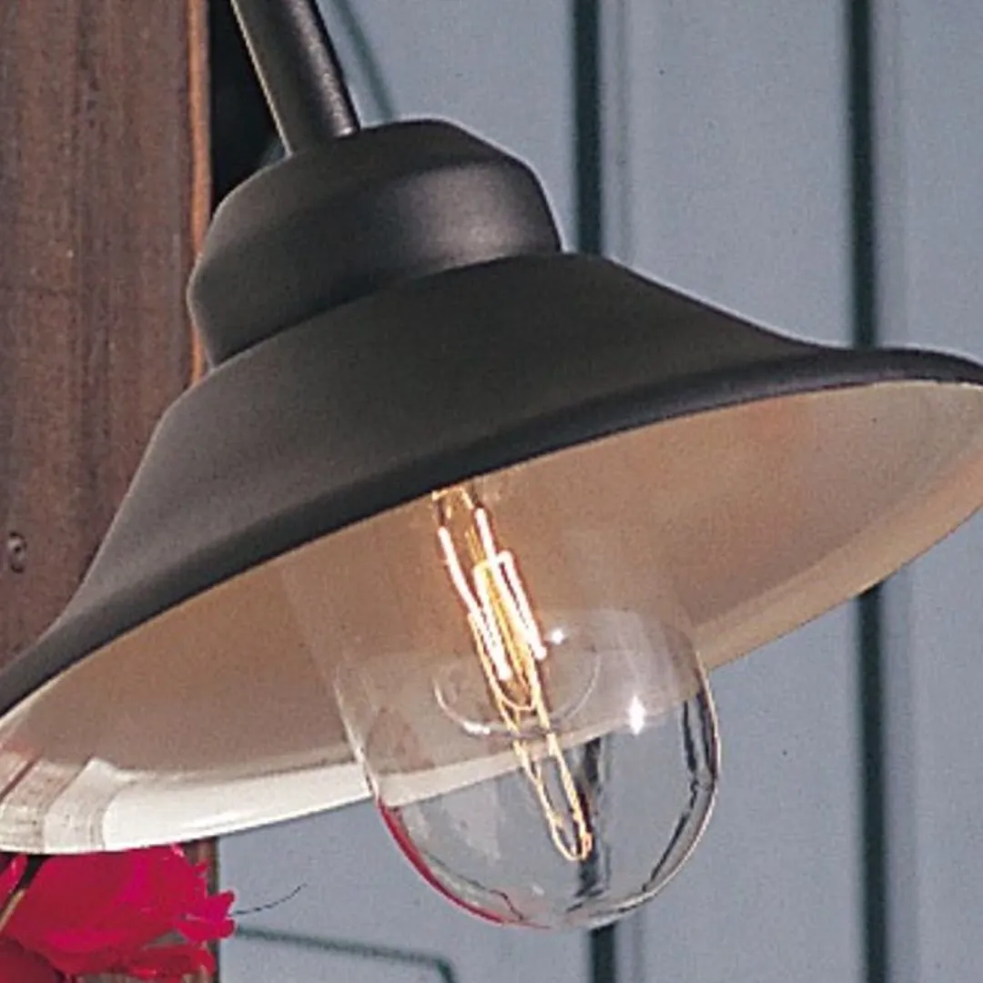 Konstsmide Vega Wandlamp - 1x60W E27 - Zwart Aluminium IP44 - afbeelding 6 van 6