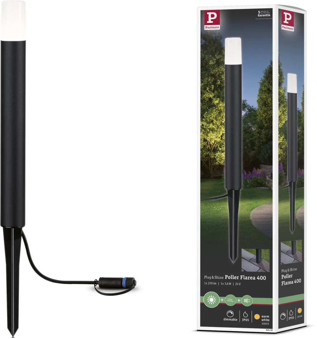 Paulmann Plug & Shine LED Bolderlamp Flarea 400mm