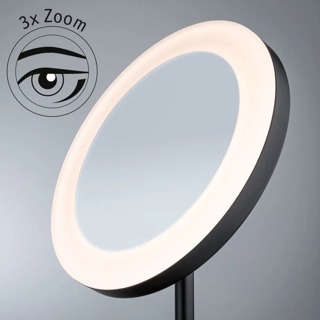 Paulmann Masua LED Cosmeticaspiegel 4W IP44 - 40cm - Zwart mat