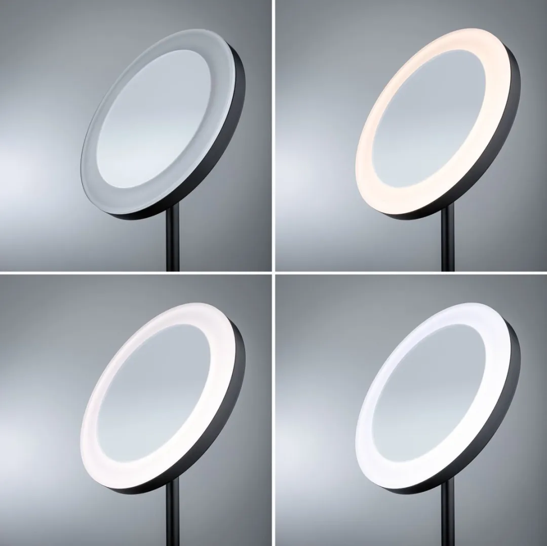 Paulmann Masua LED Cosmeticaspiegel 4W IP44 - 40cm - Zwart mat - afbeelding 6 van 6
