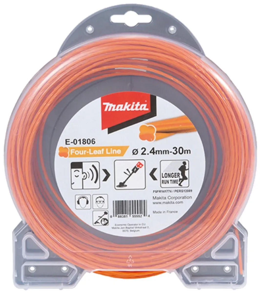 Makita Maaidraad 2,4x30m Oranje