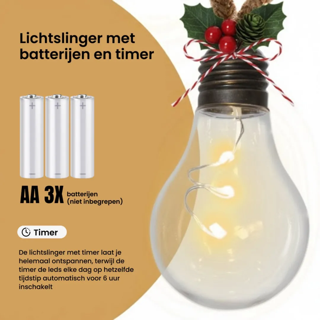 Star Trading LED Kerstverlichting Batterij 2,55m - Koper