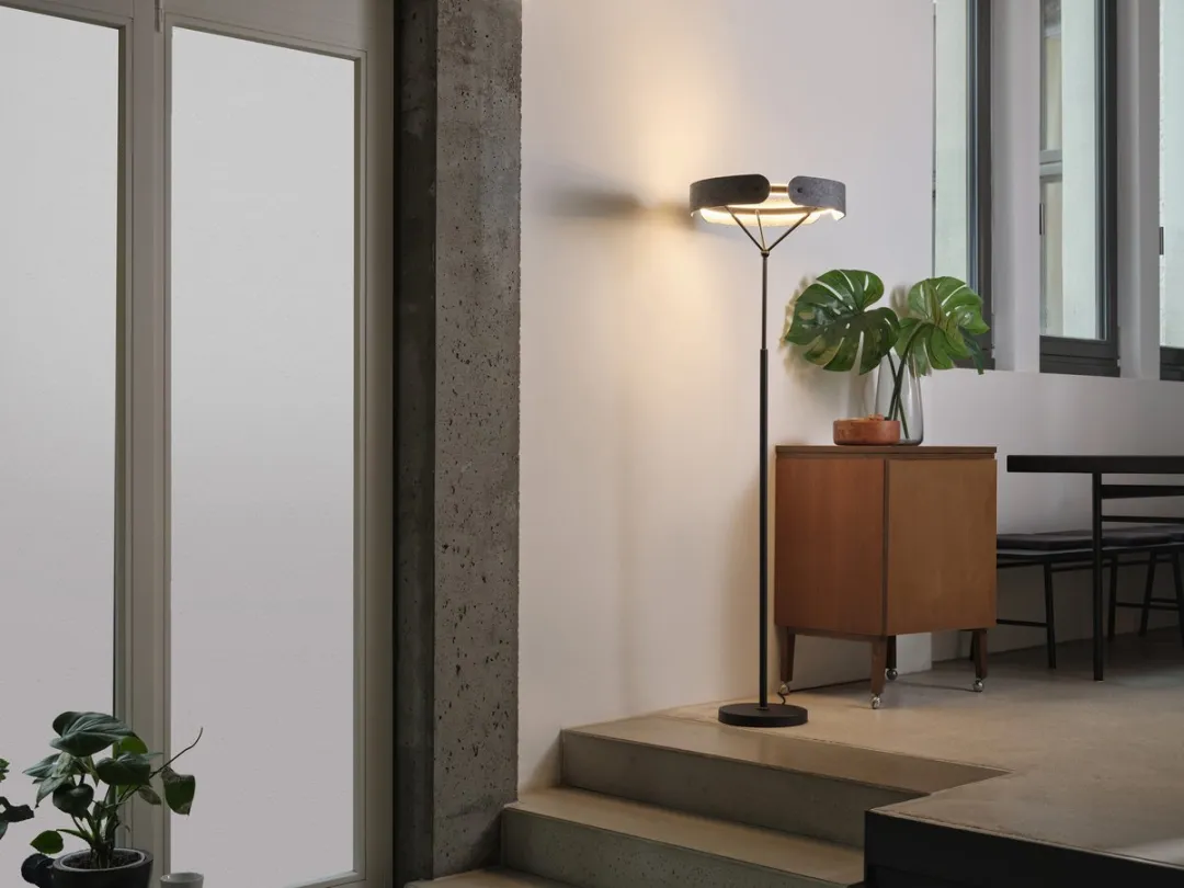 Osram Decor Curve Vilt LED Vloerlamp 33W - 1000lm - Donkergrijs - afbeelding 6 van 6