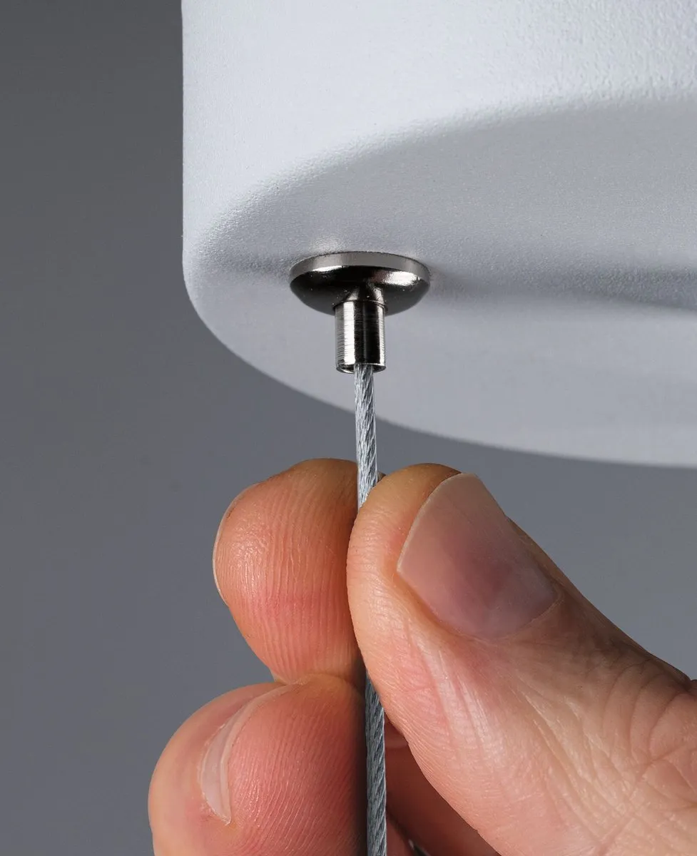 Paulmann Volea Hanglamp Wit/Zilver - Ø10cm - afbeelding 6 van 6