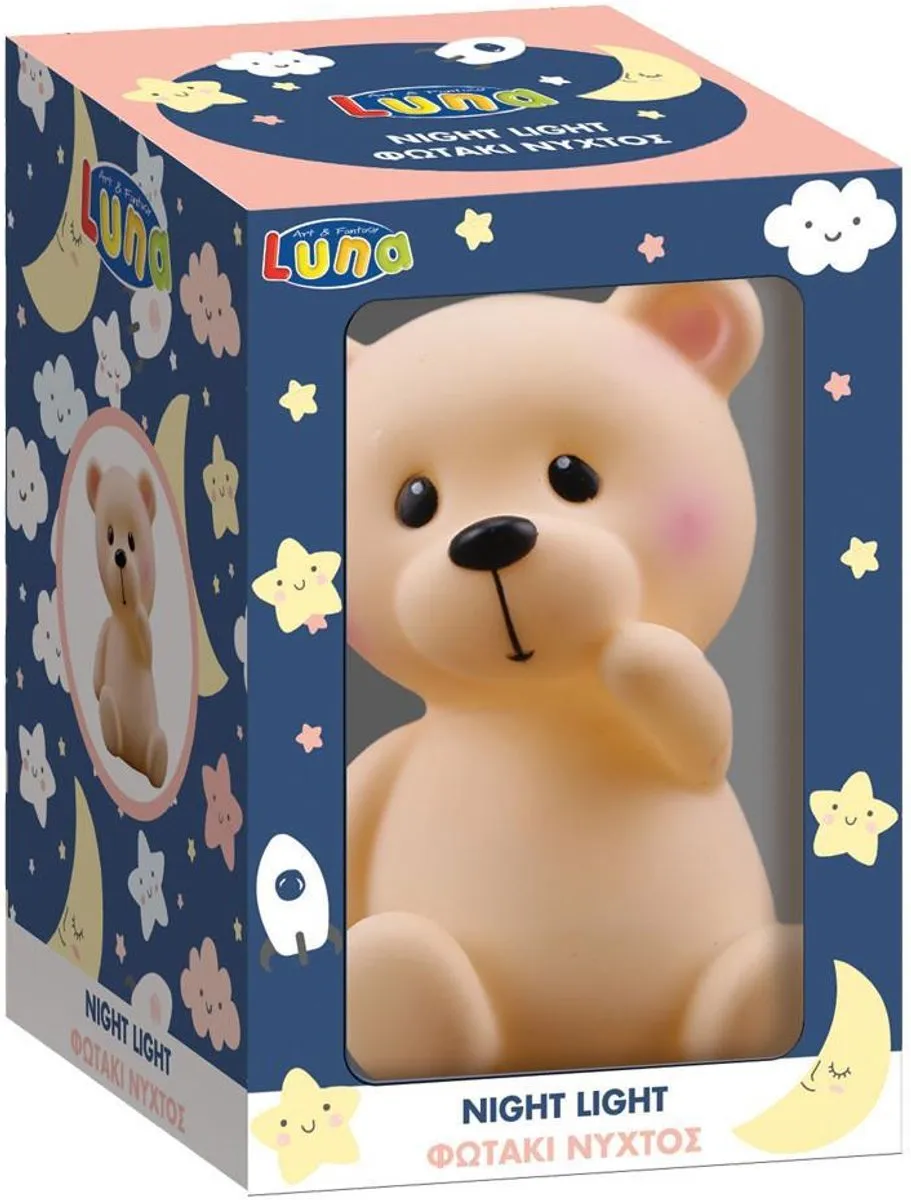 LUNA TOYS Teddy Beer Nachtlampje - Warm wit