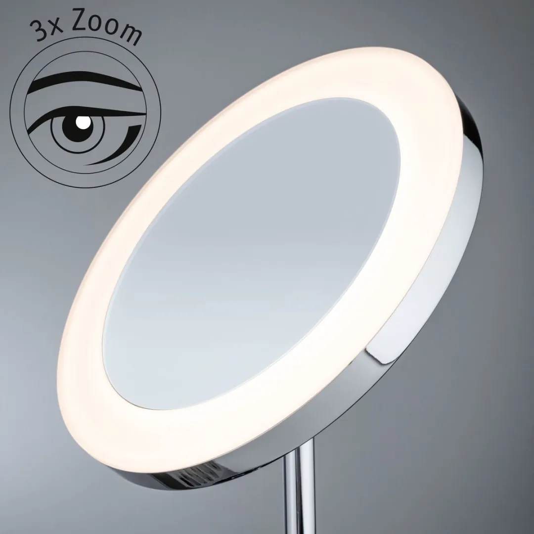 Paulmann Masua LED Cosmeticaspiegel 4W - 66 LED 2700K - Ø40cm - Chroom