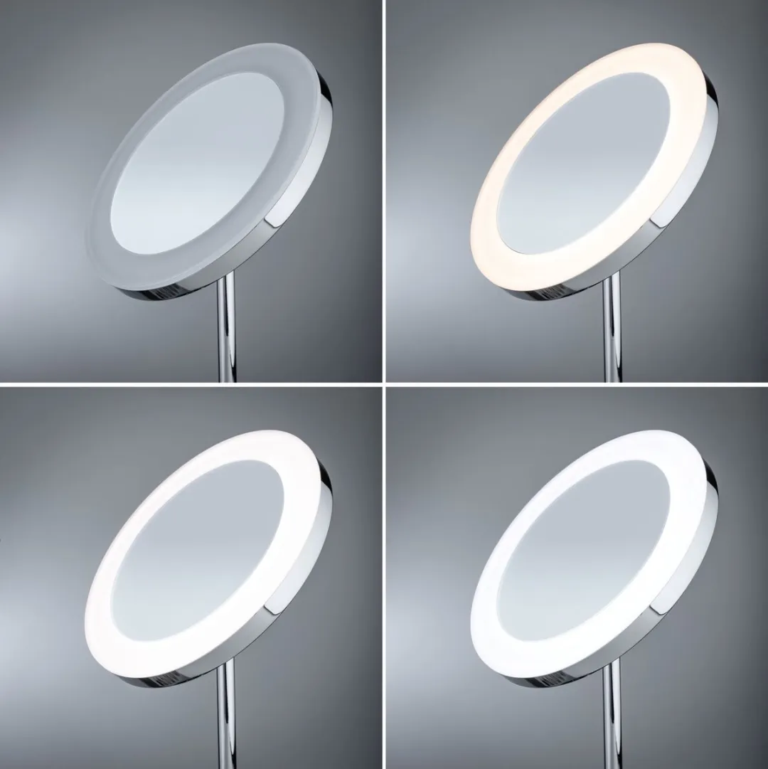 Paulmann Masua LED Cosmeticaspiegel 4W - 66 LED 2700K - Ø40cm - Chroom - afbeelding 6 van 6