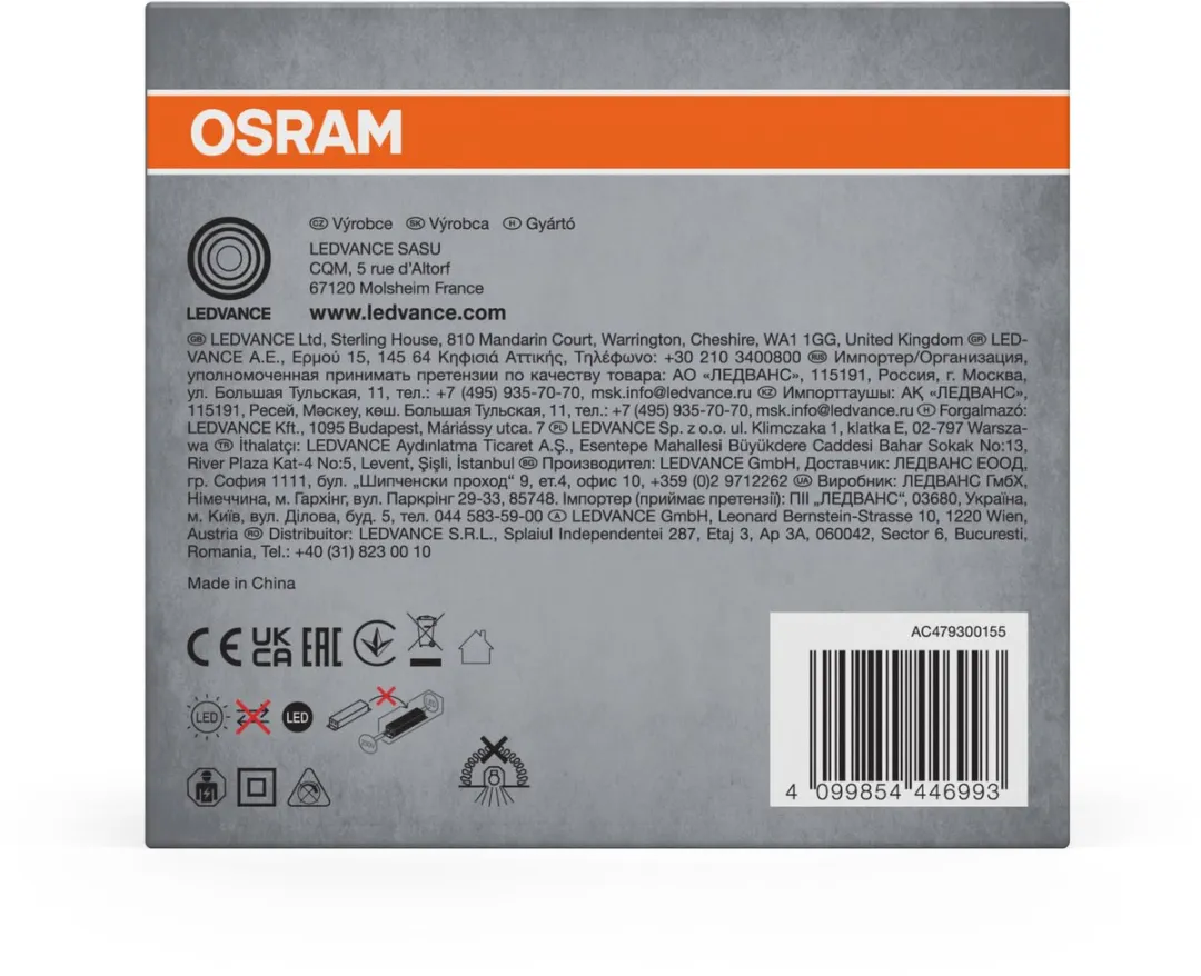 Osram Spot Twist Inbouwdownlight 10W 800lm - 93mm - Wit/Zwart - afbeelding 6 van 6