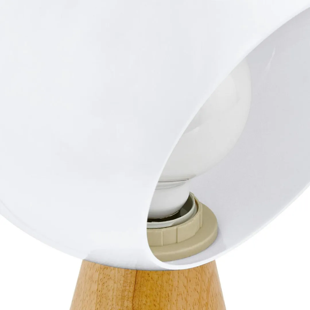 Eglo Mamblas Tafellamp - Hout/Wit - afbeelding 6 van 6