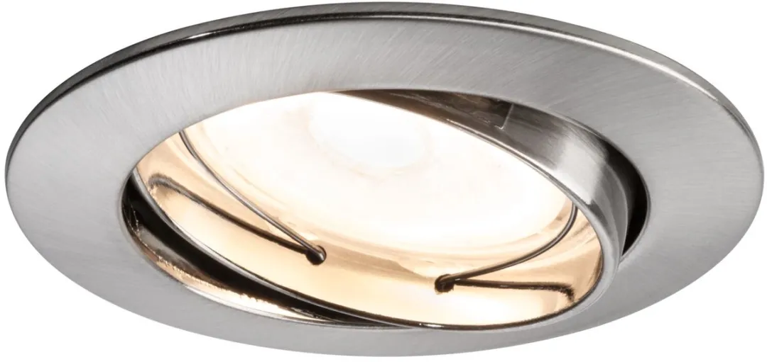 Paulmann Premium Inbouwlamp 83mm GU10 50W - Staal geborsteld