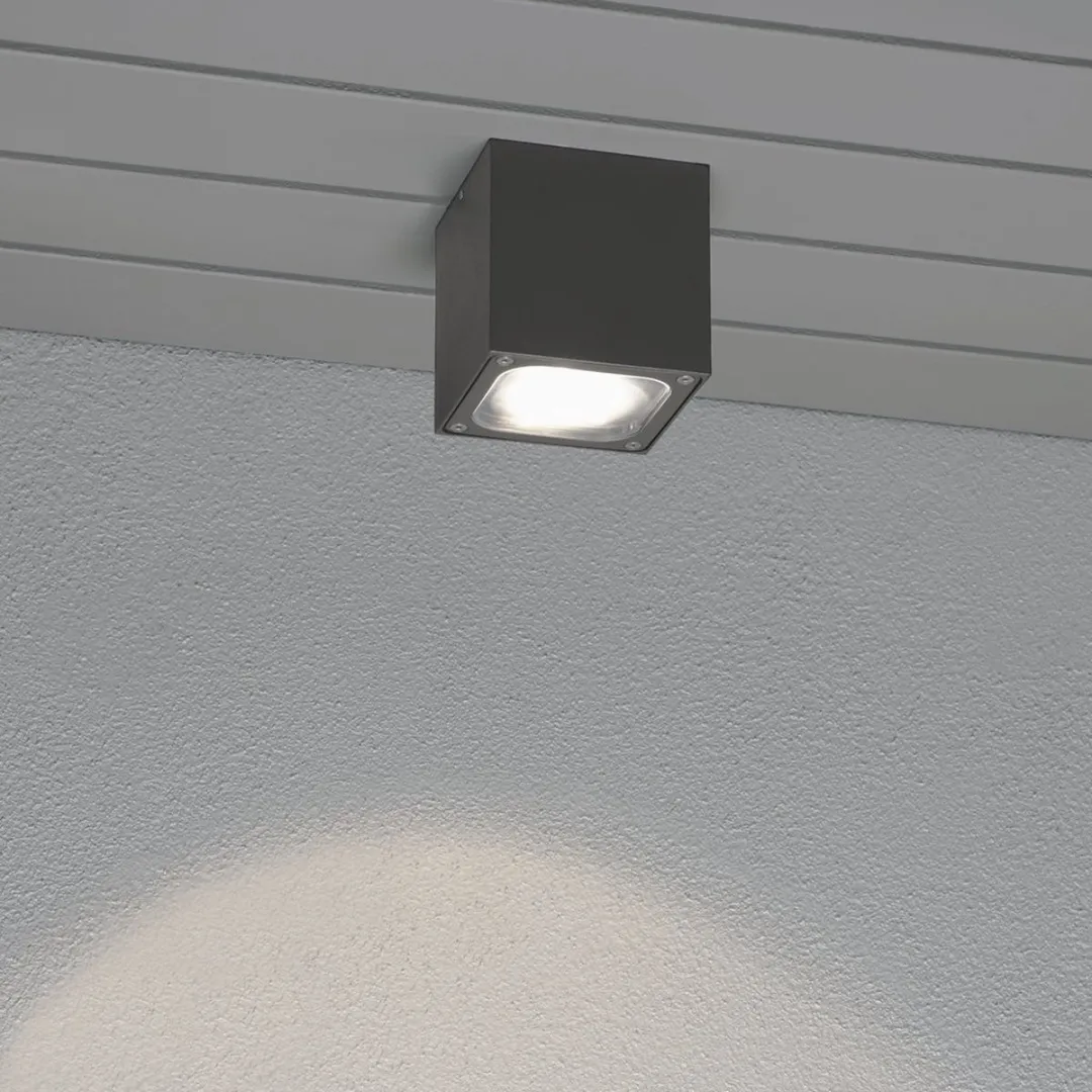 Konstsmide Cesena LED Plafondspot 6W - Antraciet - afbeelding 3 van 5