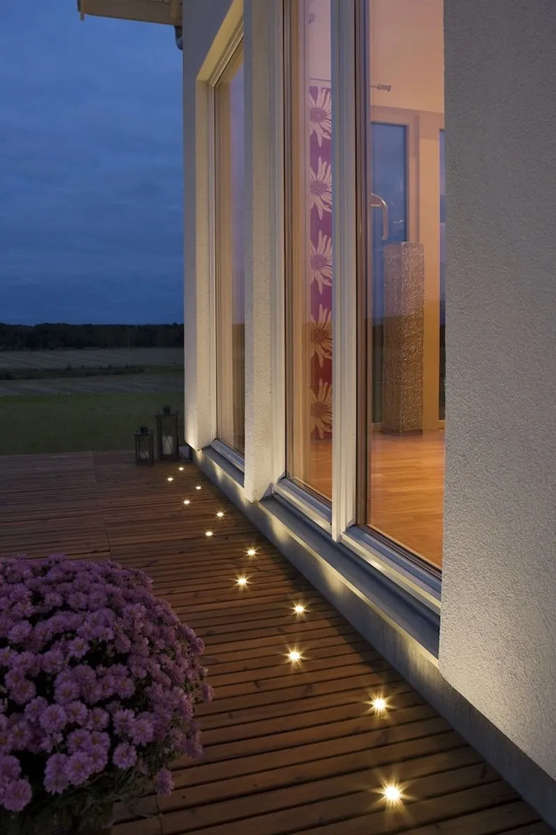 Konstsmide - Mini led (6x) pad/terrasverlichting - 7467-000 - 12 V - 9 m aansluitsnoer - met stekker!