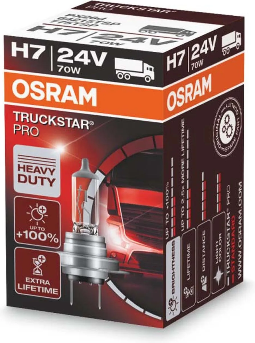 Osram Truckstar H7 Halogeenlamp 70W 24V