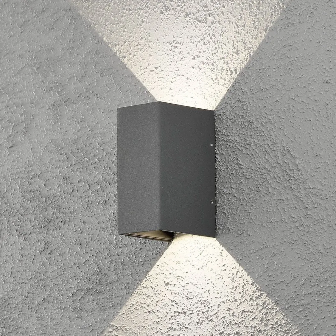 Konstsmide Cremona Spotlamp Buiten 2-lichts LED 3000K - Antraciet - afbeelding 6 van 6