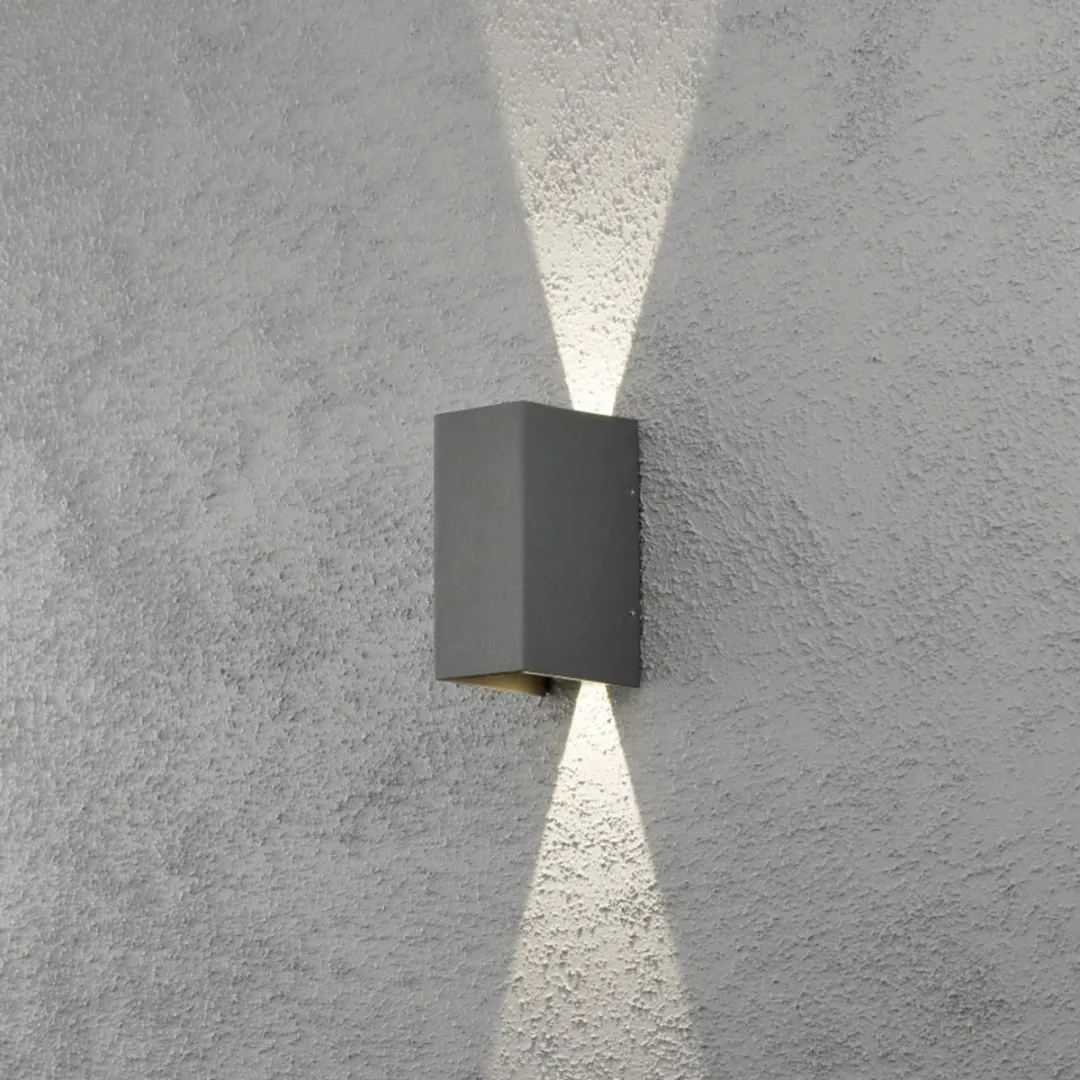 Konstsmide Cremona Spotlamp Buiten 2-lichts LED 3000K - Antraciet