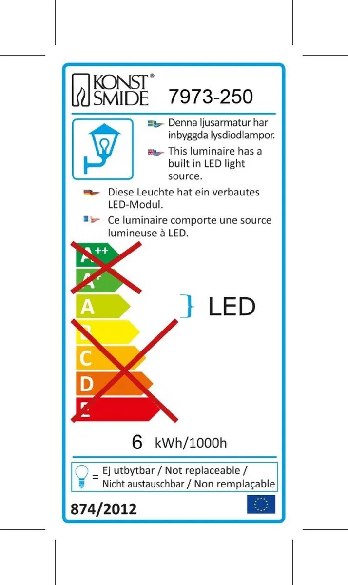 Konstsmide Chieri Spotlamp Buiten 2-lichts LED 3000K - 20cm - IP54