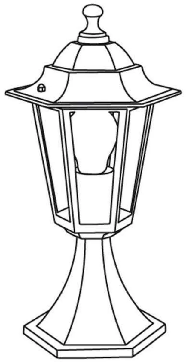 Eglo Laterna 5 Buitenverlichting Tuinpaaltje 25W - Wit - afbeelding 6 van 6