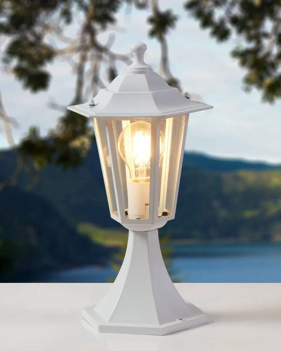 Eglo Laterna 5 Buitenverlichting Tuinpaaltje 25W - Wit