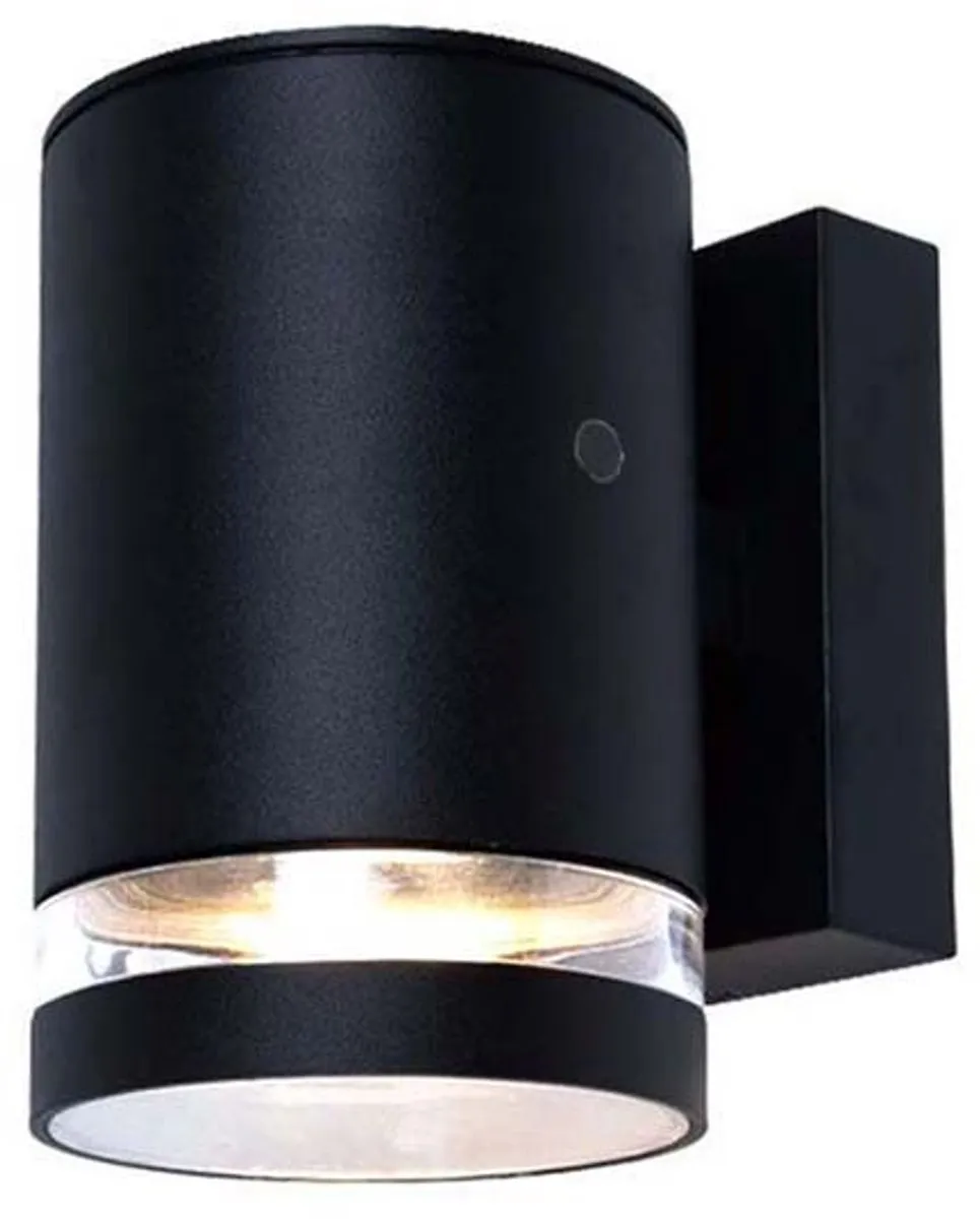 Lybardo Buitenlamp met Sensor Wandlamp GU10 - Zwart
