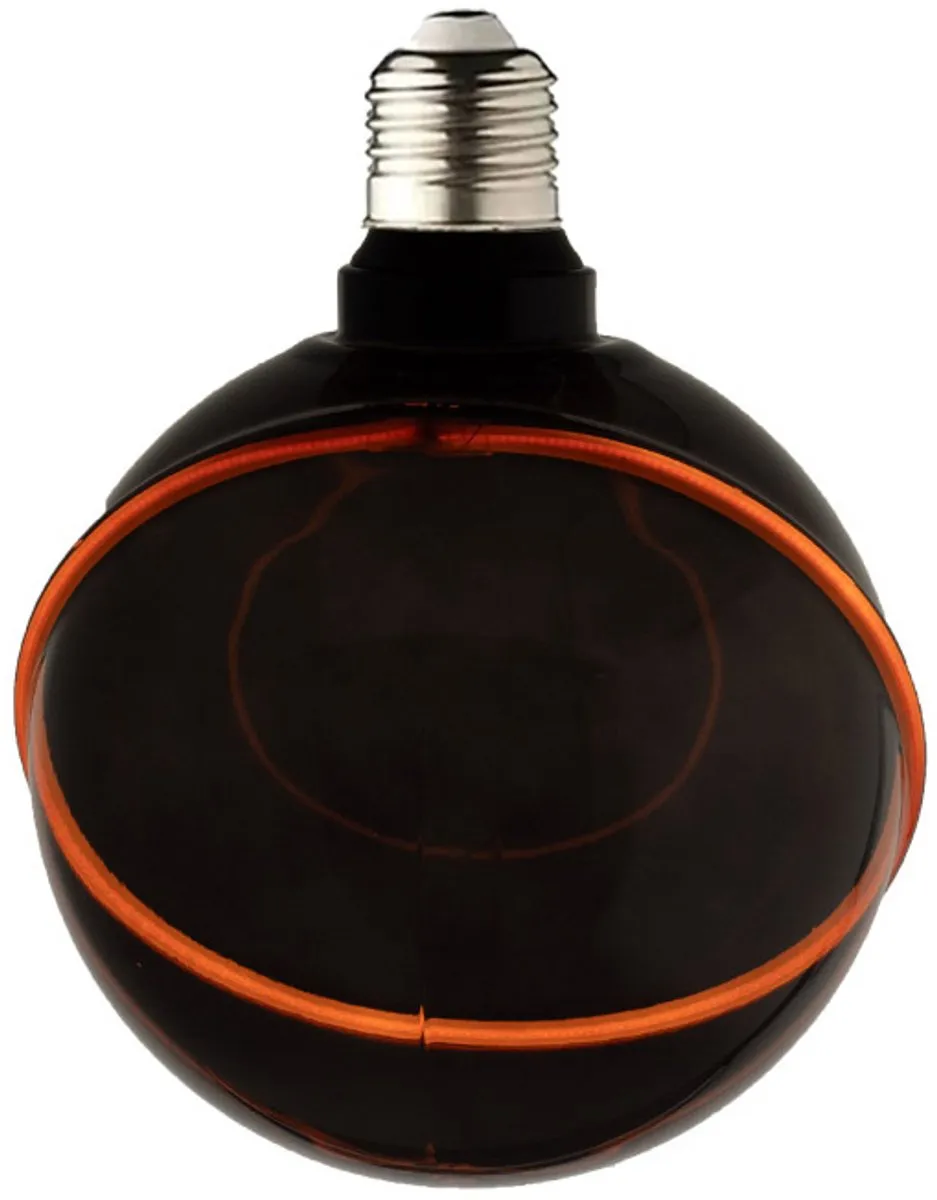 Lybardo DeepBlack E27 LED Diamantlamp 4W - 1800K Rookglas