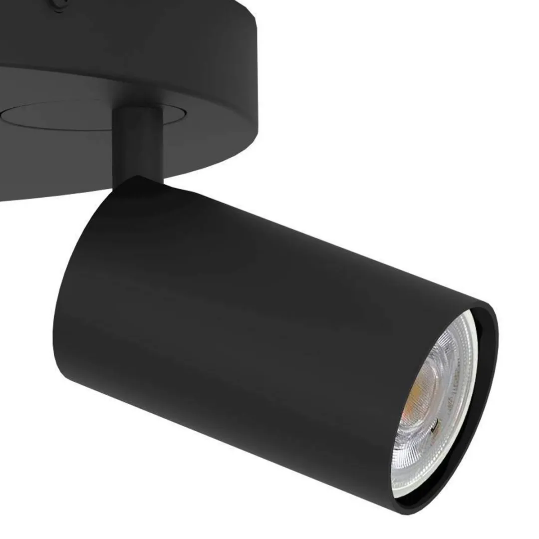 EGLO connect.z Telimbela-Z Smart Spot - GU10 - Ø 25 cm - Zwart - Instelbaar RGB & wit licht - Dimbaar - Zigbee