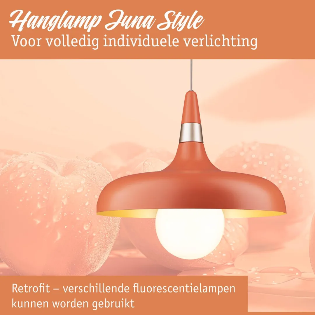 Paulmann Juna Hanglamp E27 20W - Peach