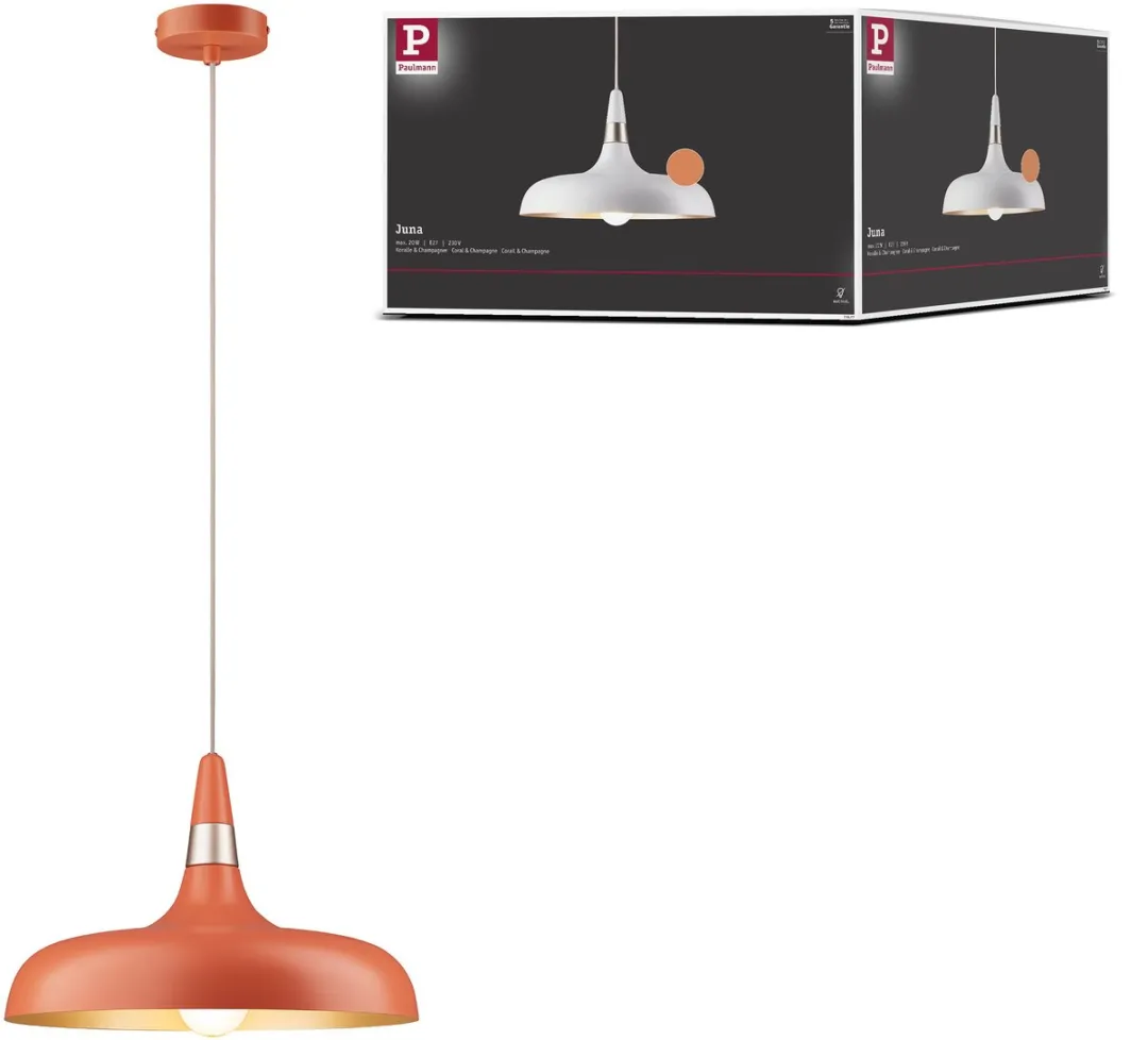 Paulmann Juna Hanglamp E27 20W - Peach