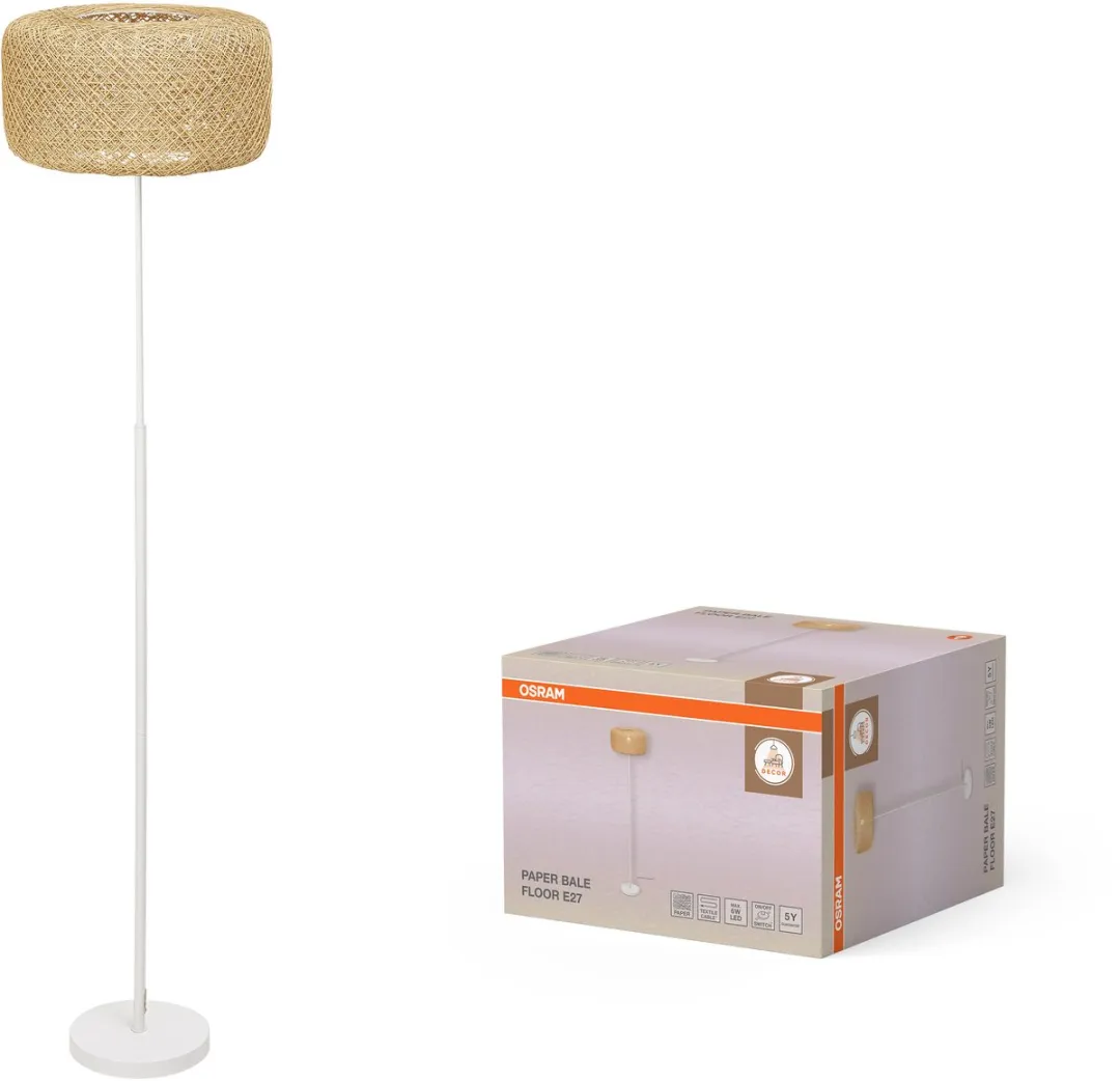 Osram Decor Paper Bale Vloerlamp E27 - 400mm - Beige
