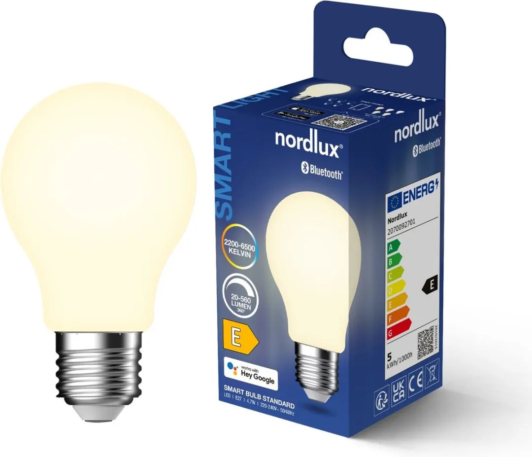Nordlux SMART Bulb E27 560lm - Dimbaar Bluetooth 2700-6500K