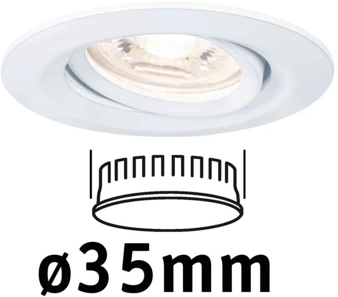 Paulmann Nova Mini Coin LED-inbouwlamp 4W 310lm 2700K - Ø66mm