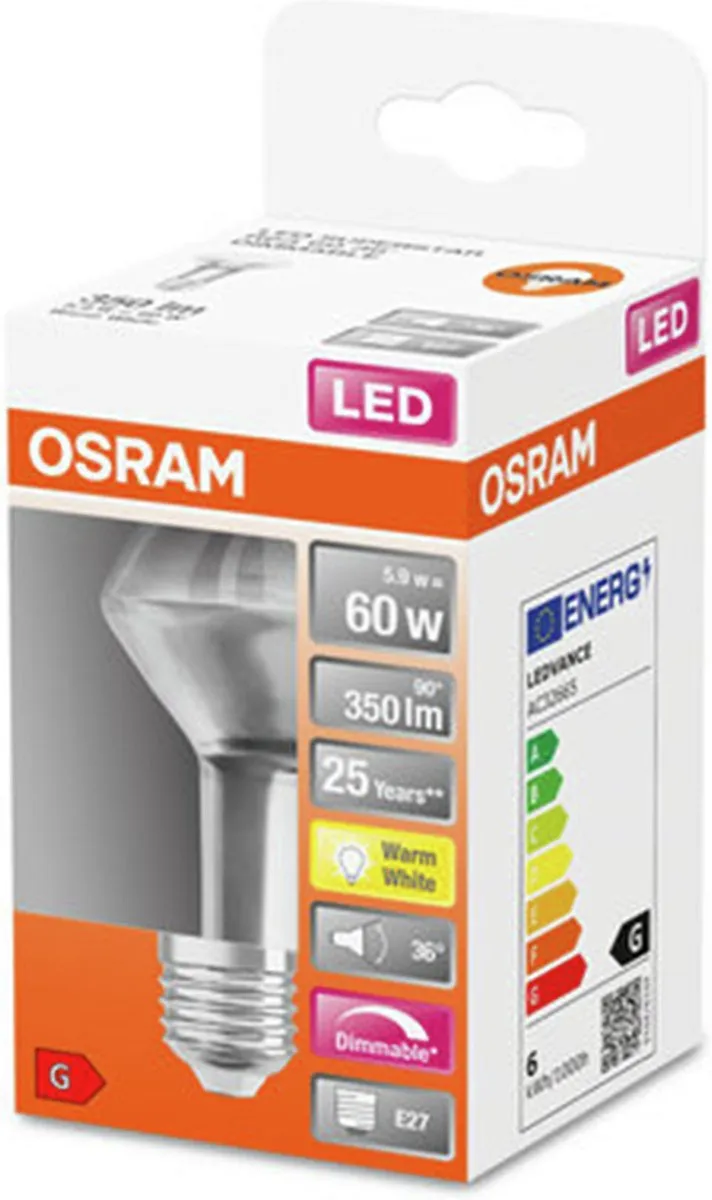 Osram LED Reflector E27 5.9W Warmwit