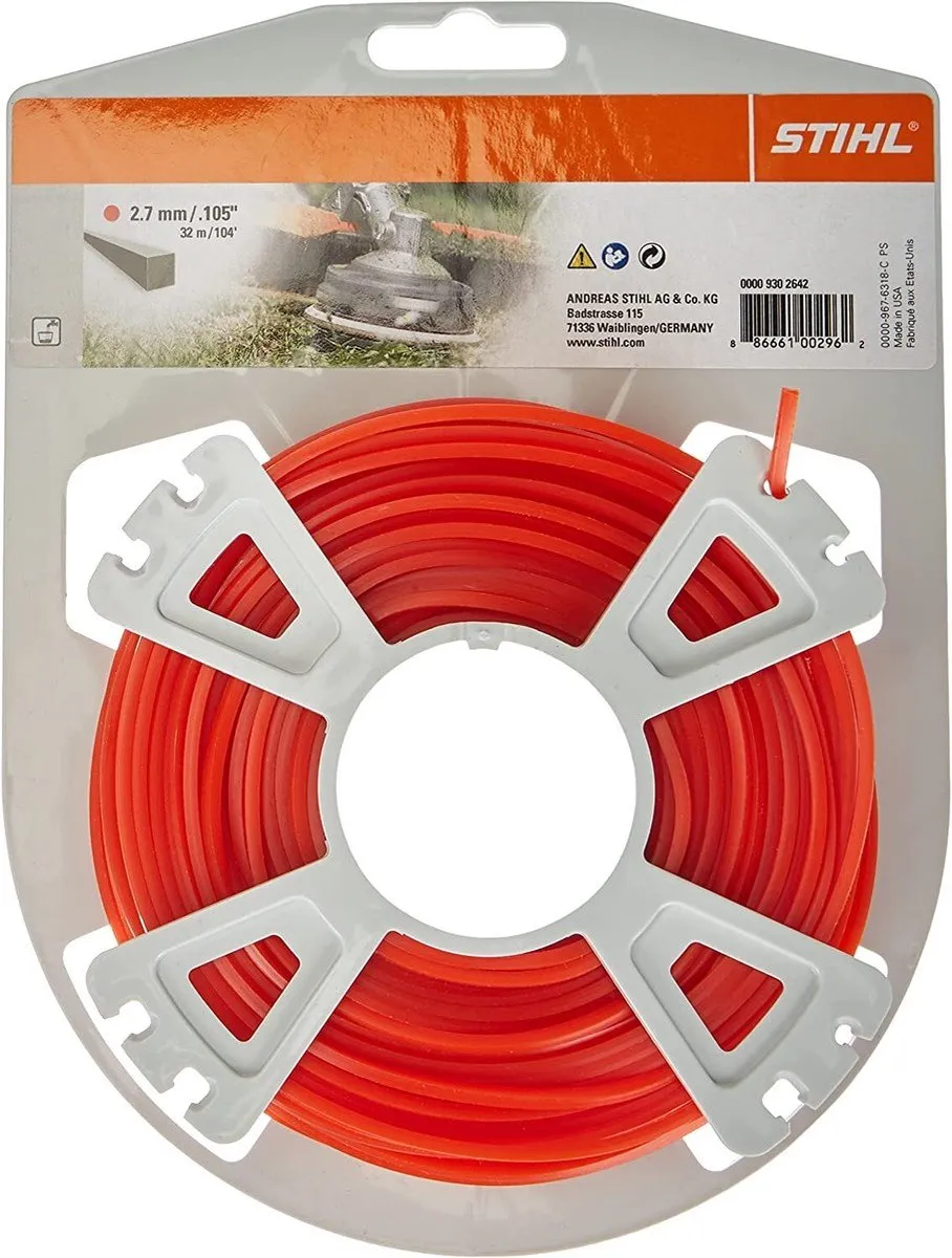 Stihl Vierkant Maaidraad Ø2,7mm x 32m